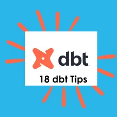 dbt tips series cover image
